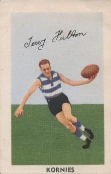 1953 Kornies Footballers in Action #34 Terry Fulton Front